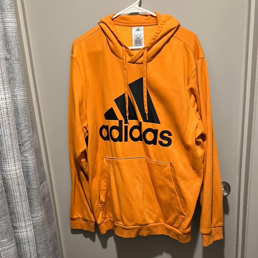 Adidas Men's Orange Hoodie s XL